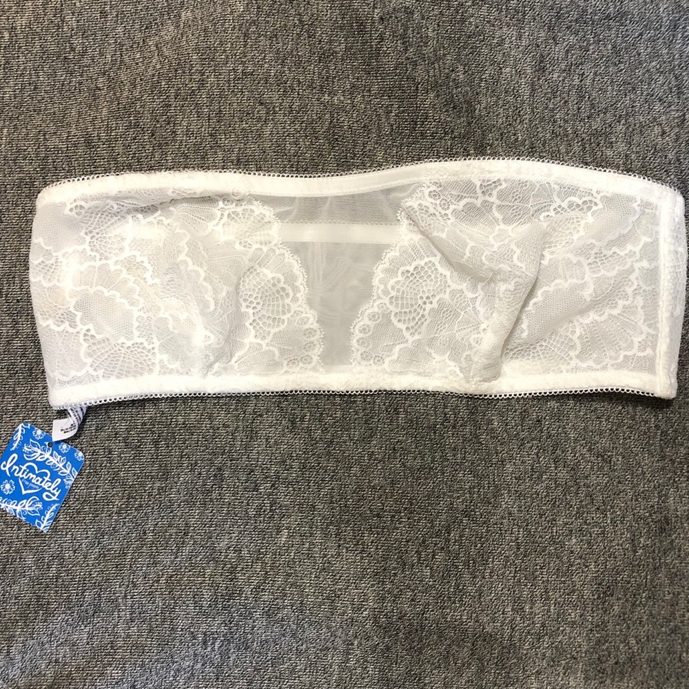 Free People NEW White Ivory Women’s Lace Bandeau